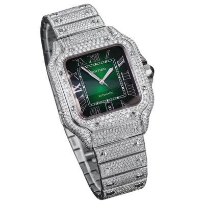 CHANCE TO WIN: Cartier Santos  Iced Out Watch