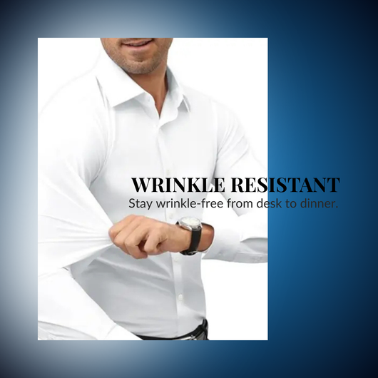 Stretch Slim Fit Dress Shirt - Wrinkle Free & Breathable