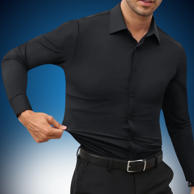 Stretch Slim Fit Dress Shirt - Wrinkle Free & Breathable