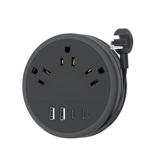 All-In-One Flat Cord Power Strip