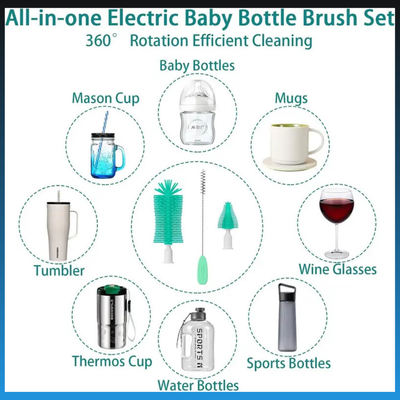 Electric Baby Bottle Cleaning Brush