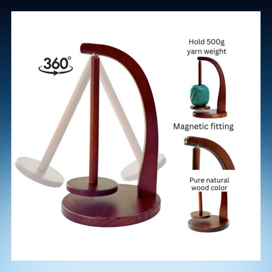 Wooden Magnetic Yarn Holder